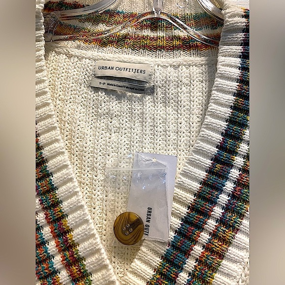 URBAN OUTFITTERS Laura Button-Down Cropped Cardigan - Picture 8 of 8